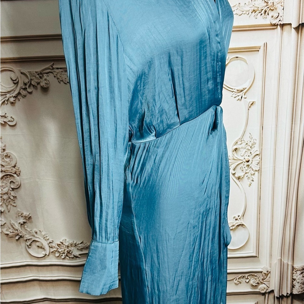 Steve Madden Teal Long Sleeve Dress - Picture 5 of 7